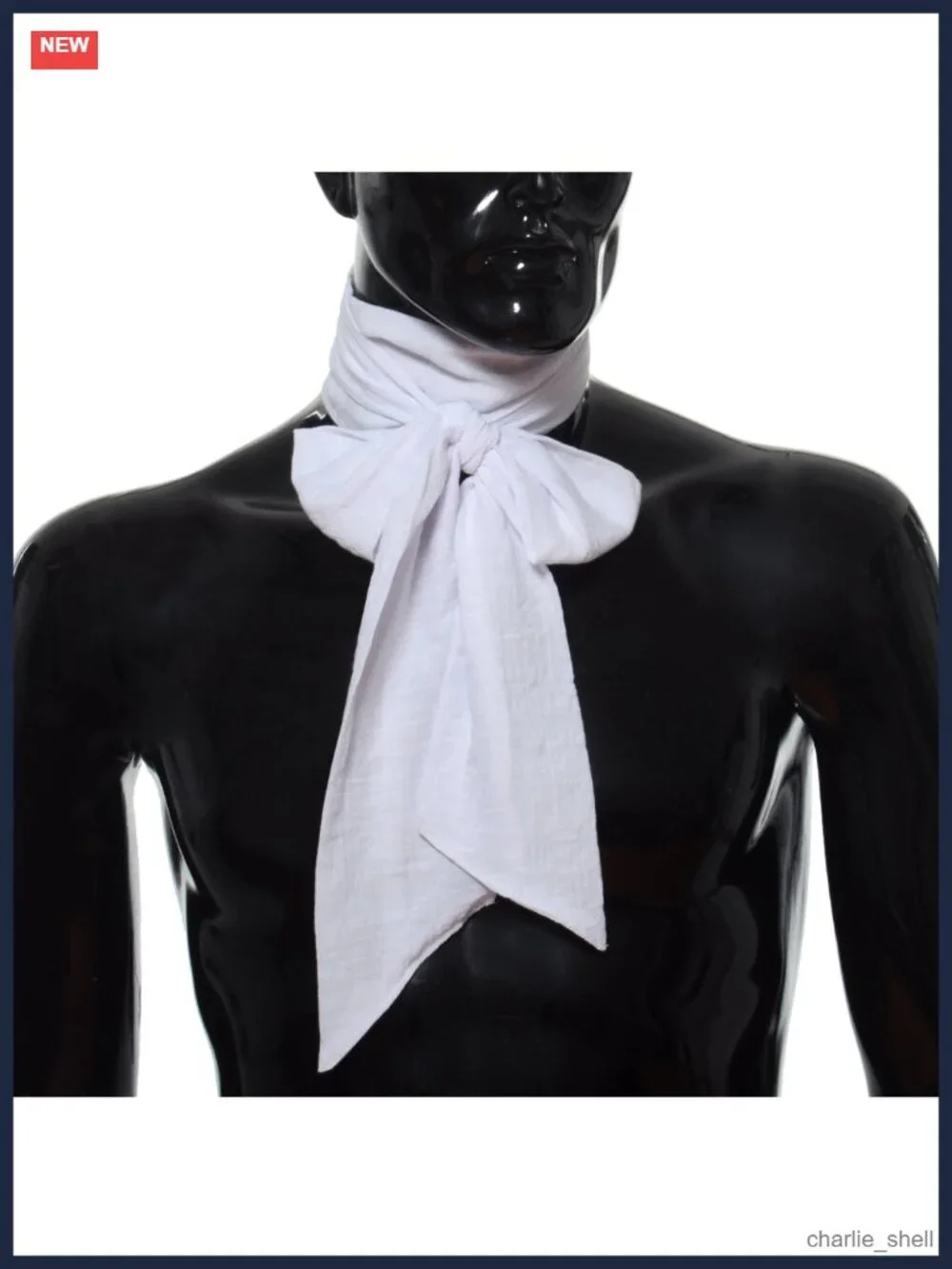 Mens Renaissance Scarf Jabot Cravat Costume Collar Cotton Adjustable